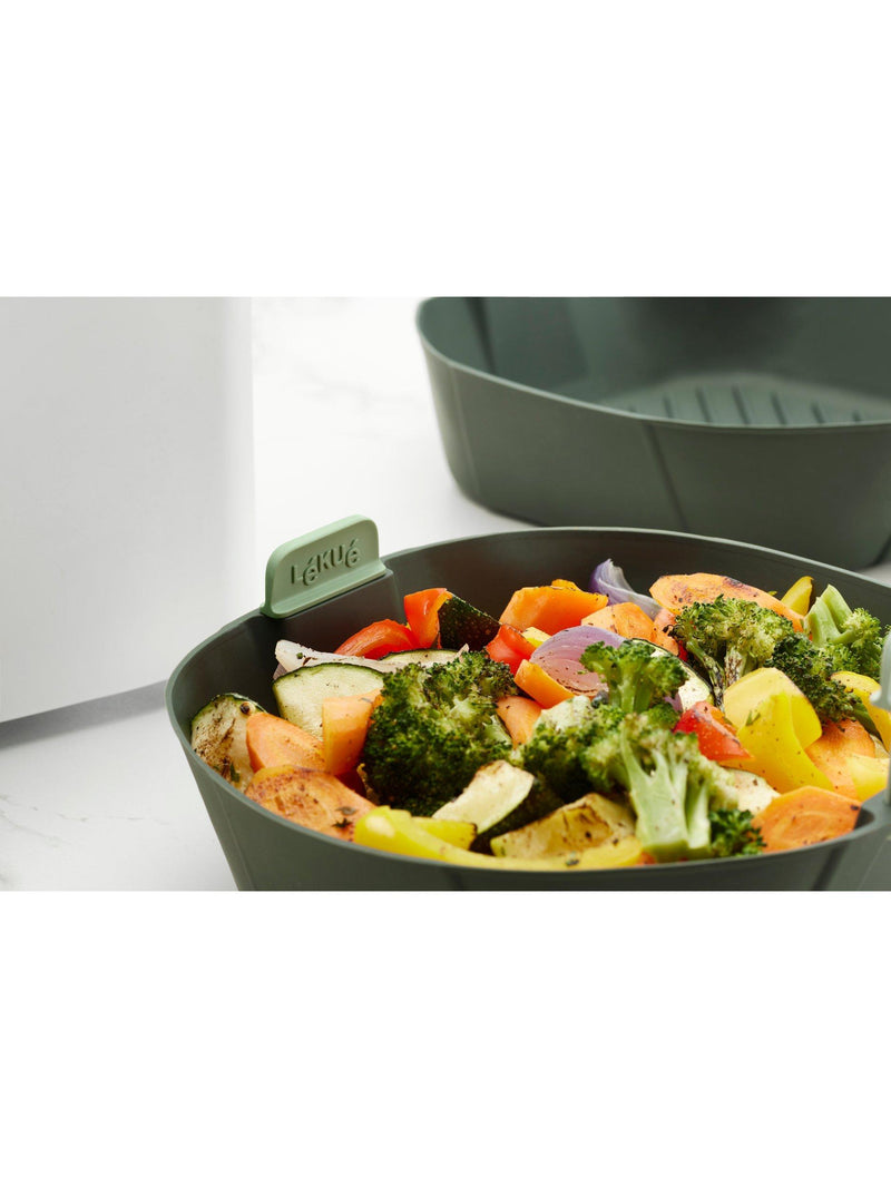 Lékué air fryer square basket grey XL (British brand)