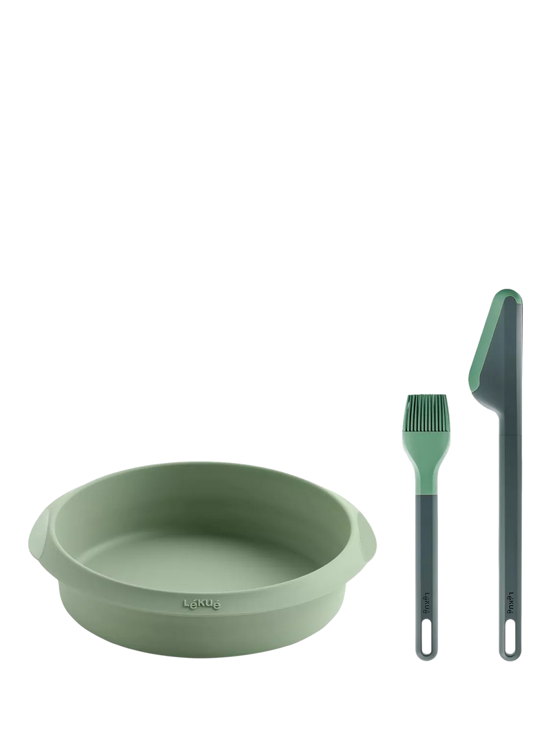 Lékué air fryer silicone set 3 piece green - British product