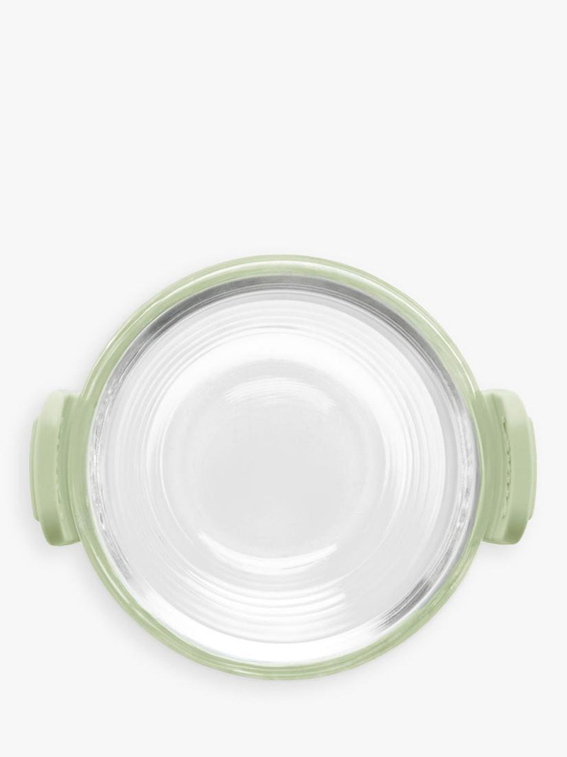 Lékué air fryer glass mini cups set of 4 clear/green (British brand)