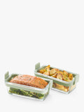 Lékué air fryer glass dish set clear green, imported from the UK