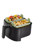 Lékué air fryer glass dish set clear green, imported from the UK