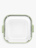 Lékué air fryer square glass dish clear green (British brand)