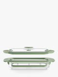 Lékué glass steam cooker with tray and recipe book (British brand)
