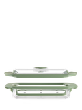 Lékué glass steam cooker with tray and recipe book (British brand)