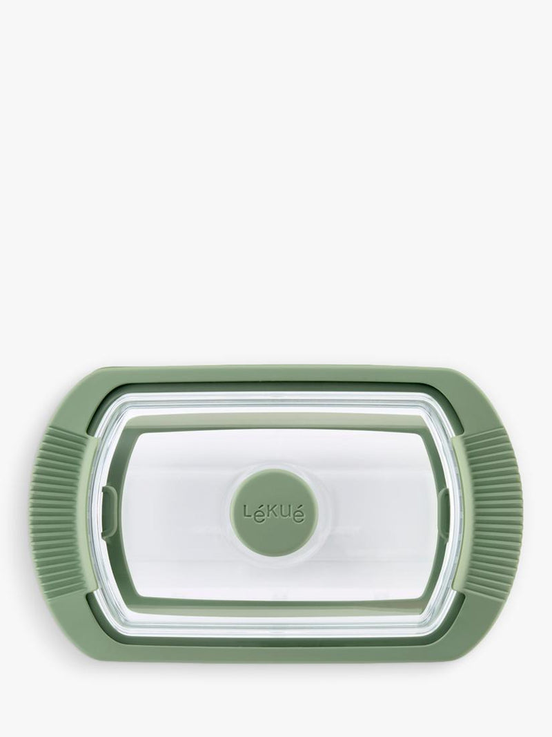 Lékué glass steam cooker with tray and recipe book (British brand)