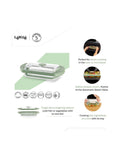 Lékué glass steam cooker set with tray (British brand)