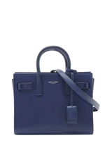 John Lewis Pre-loved SAINT LAURENT Paris Sac De Jour Nano 2-Way Bag, Blue- Buy online at McGrocer