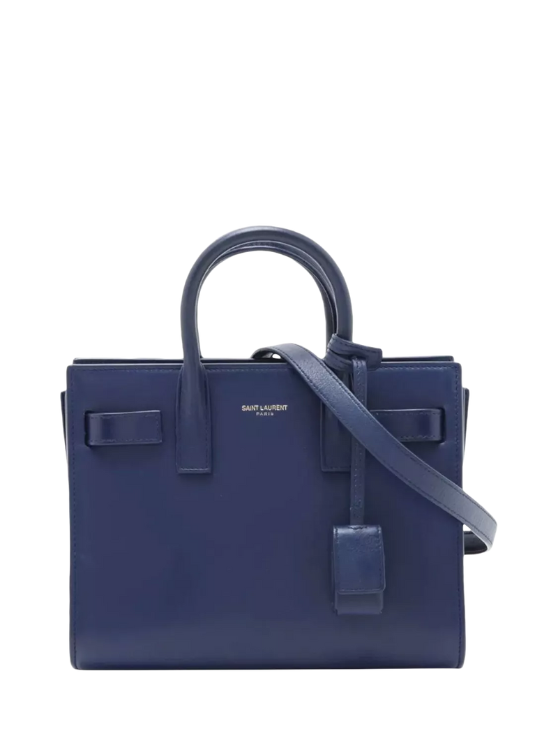 SAINT LAURENT Sac De Jour blue bag, imported from the UK