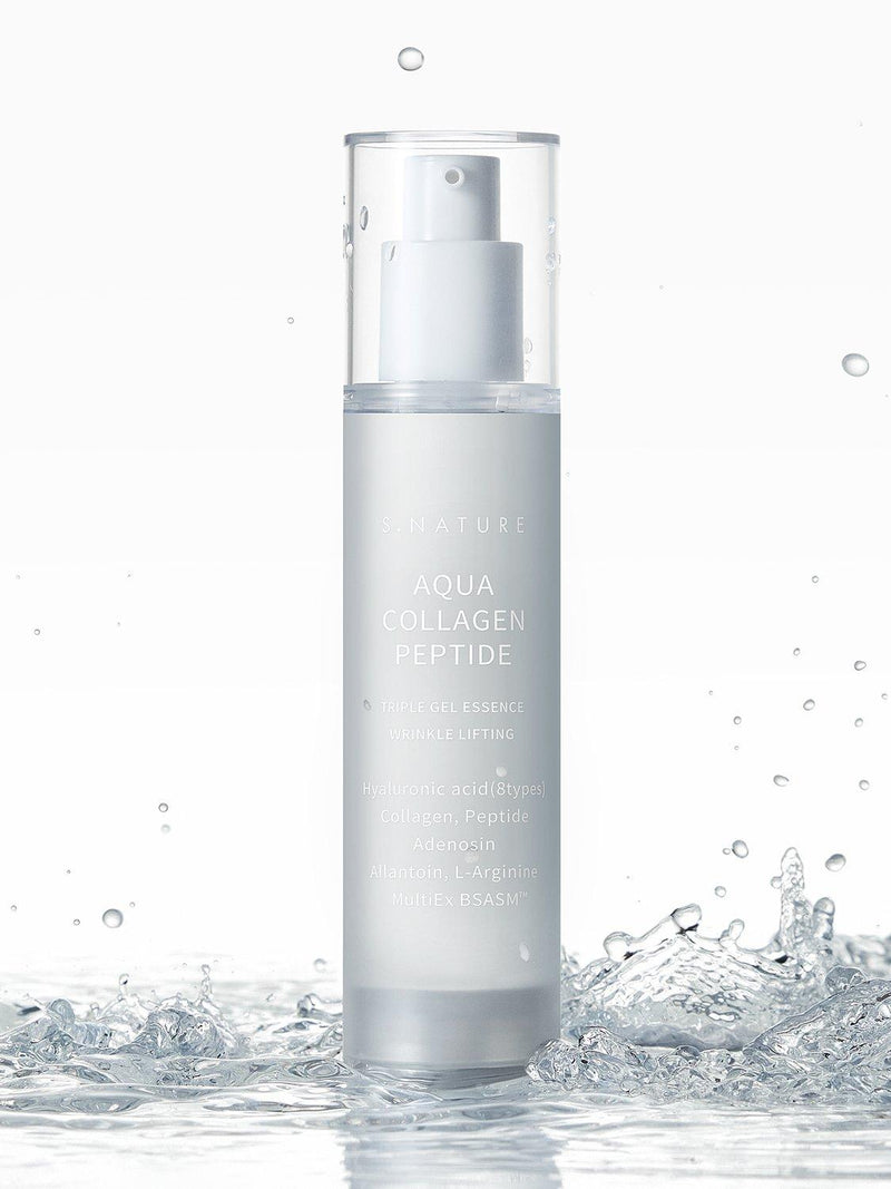 S.NATURE Aqua Collagen Peptide Triple Gel Essence 50ml, imported from the UK