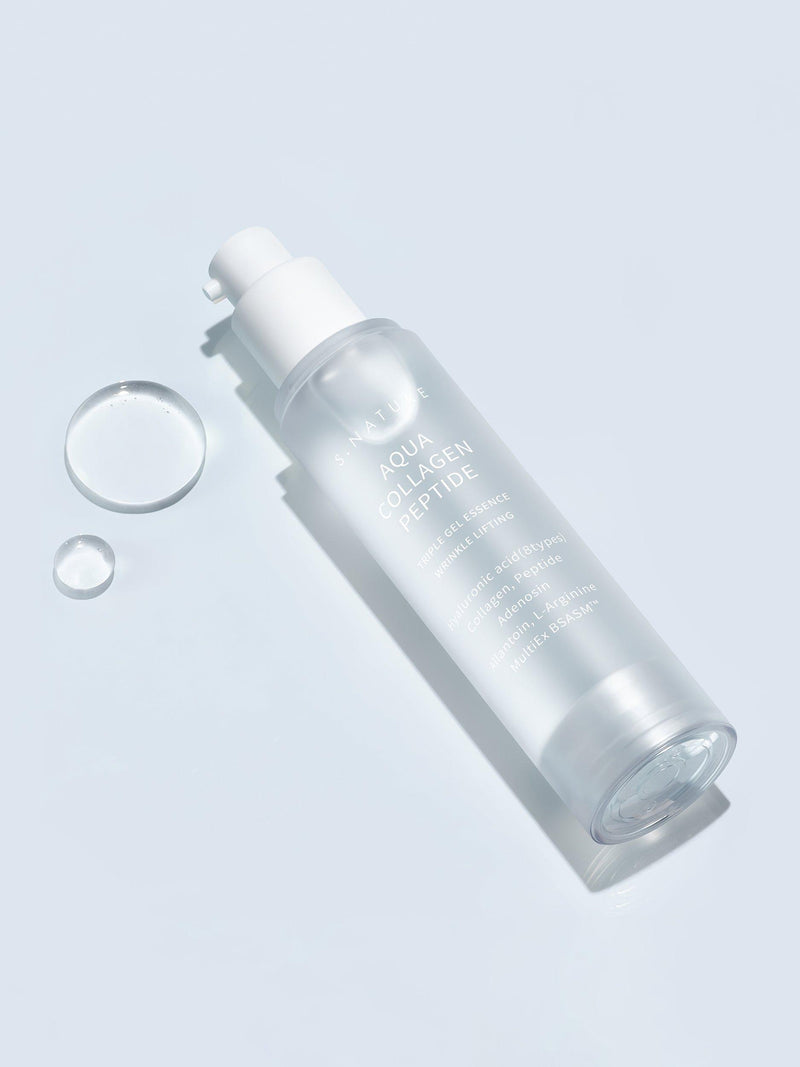 S.NATURE Aqua Collagen Peptide Triple Gel Essence 50ml, imported from the UK