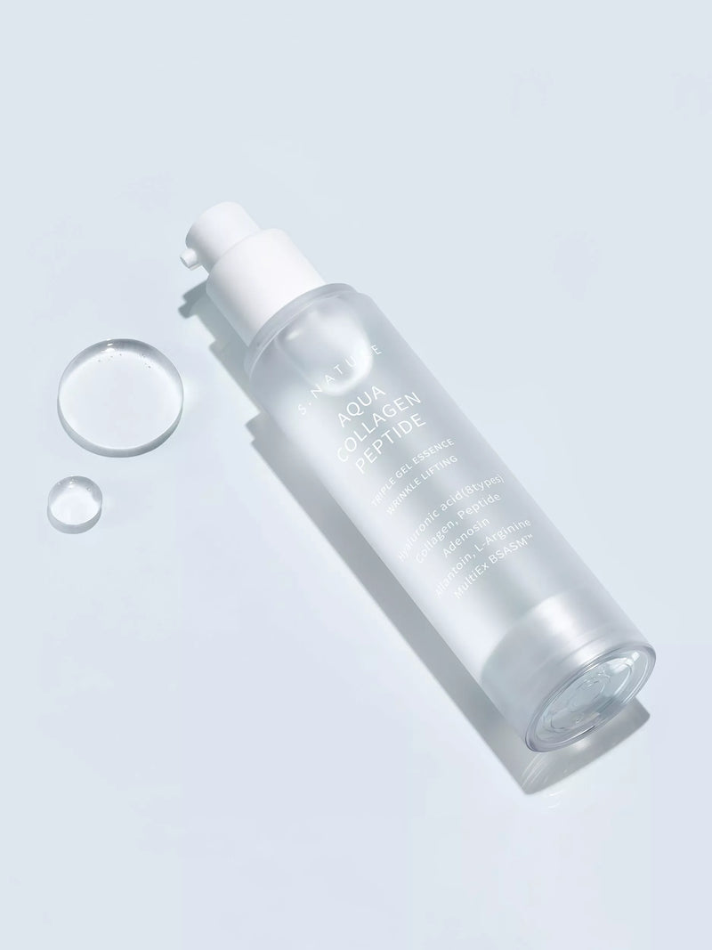 S.NATURE Aqua Collagen Peptide Triple Gel Essence 50ml, imported from the UK