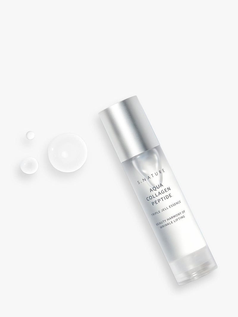 S.NATURE Aqua Collagen Peptide Triple Gel Essence 50ml, imported from the UK