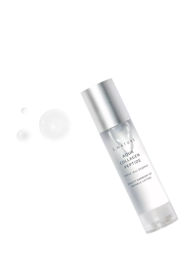 S.NATURE Aqua Collagen Peptide Triple Gel Essence 50ml, imported from the UK