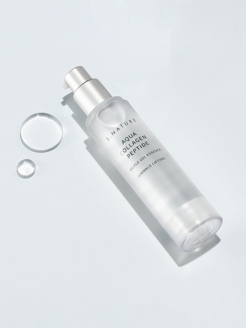 S.NATURE Aqua Collagen Peptide Triple Gel Essence 50ml, imported from the UK