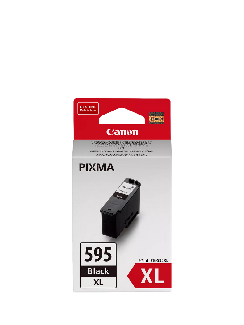 Canon PG-595XL black ink cartridge (British brand)