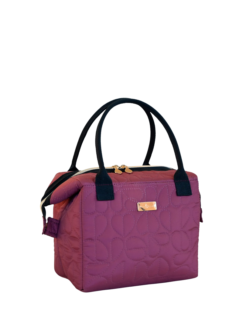 Beau & Elliot Oxford quilted convertible lunch bag 7L mulberry, UK version