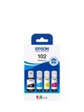 Epson EcoTank 102 ink bottle pack of 4, imported from the UK
