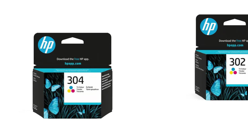 HP 302/304XL black ink cartridge, imported from the UK