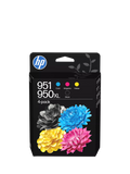 HP 951/950XL ink cartridges pack of 4 - British product