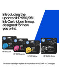 HP 951/950XL ink cartridges pack of 4 - British product