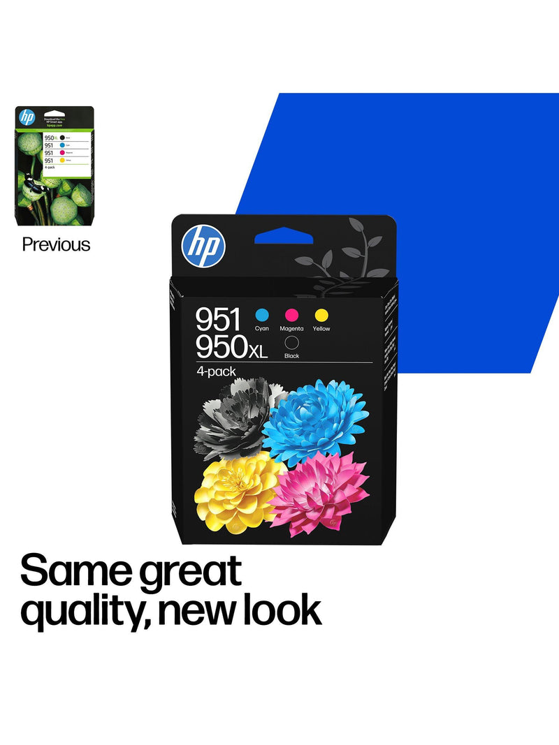 HP 951/950XL ink cartridges pack of 4 - British product