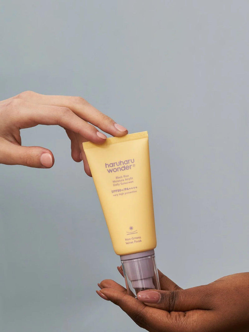 haruharu wonder Black Rice Moisture Airyfit Daily Sunscreen SPF 50+ 50ml, imported from the UK