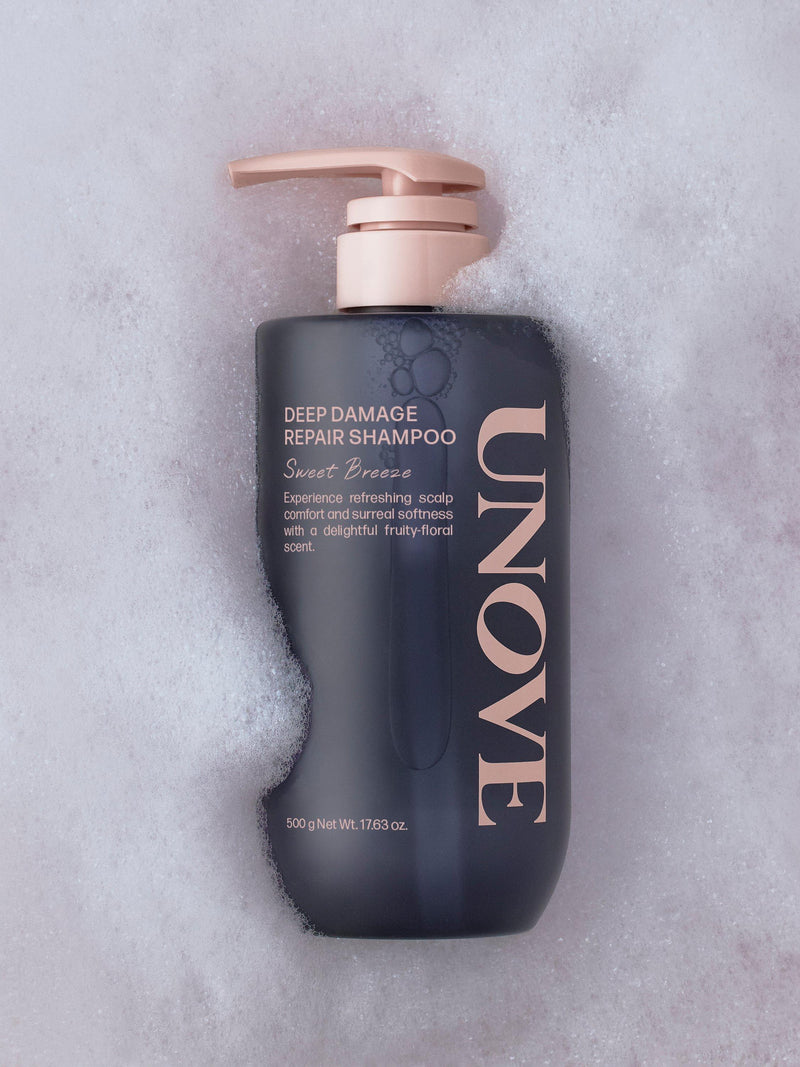 UNOVE Deep Damage Repair Shampoo Sweet Breeze 500ml, imported from the UK