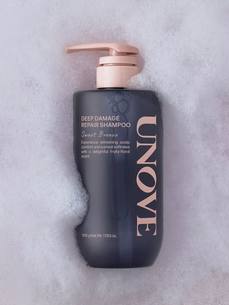 UNOVE Deep Damage Repair Shampoo Sweet Breeze 500ml, imported from the UK