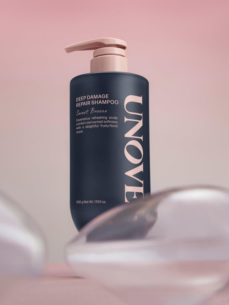UNOVE Deep Damage Repair Shampoo Sweet Breeze 500ml, imported from the UK