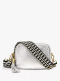 Apatchy London silver leather crossbody bag - British product