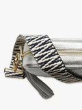 Apatchy London silver leather crossbody bag - British product