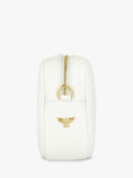 Apatchy London white tassel leather crossbody bag - British product