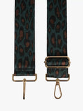 Apatchy London tassel leather crossbody bag bronze cheetah strap - British product