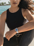 Bulova women's Marine Star watch mother of pearl dial - British product