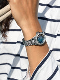 Bulova women's Marine Star watch mother of pearl dial - British product