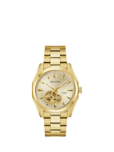 John Lewis Bulova Men's Surveyor Automatic Watch, Champagne Dial, Gold-Tone Bracelet- Buy online at McGrocer