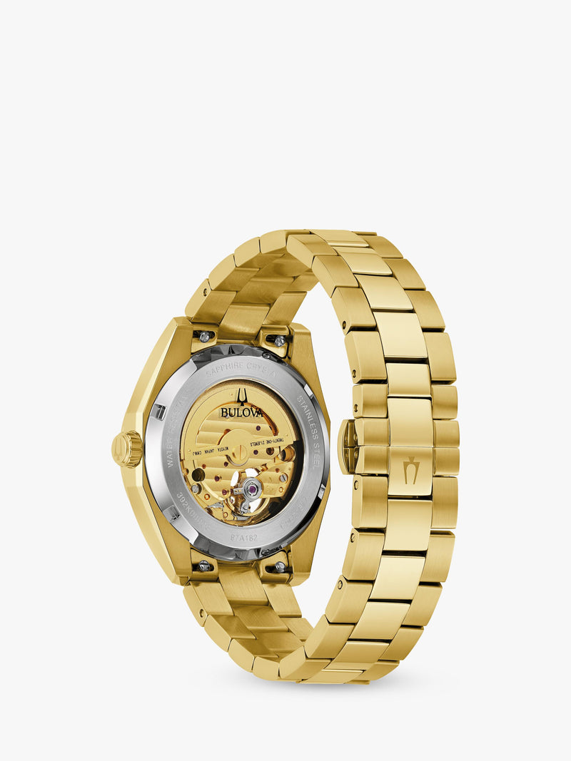 Bulova men's Surveyor automatic watch gold-tone (British brand)