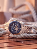 Bulova Marine Star men's automatic watch blue dial - British product