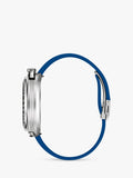 Bulova racing chronograph watch blue dial rubber strap, UK version
