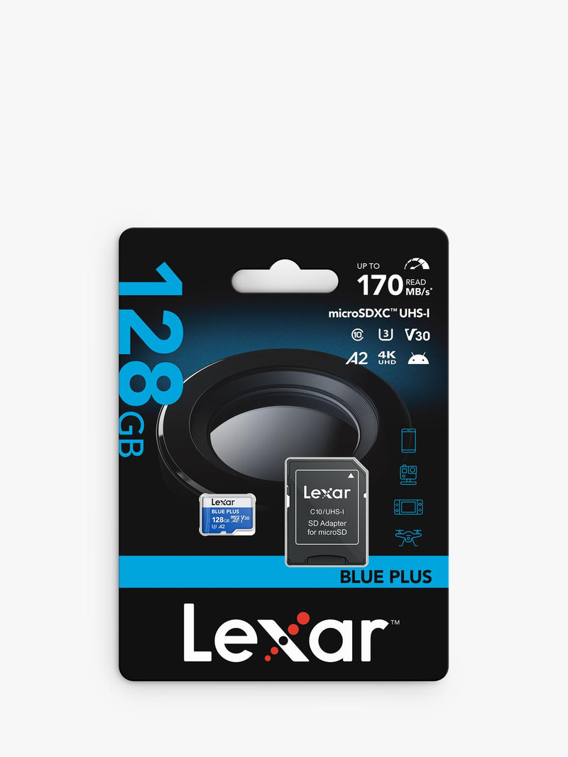 Lexar Blue Plus MicroSDXC 128GB, UK version