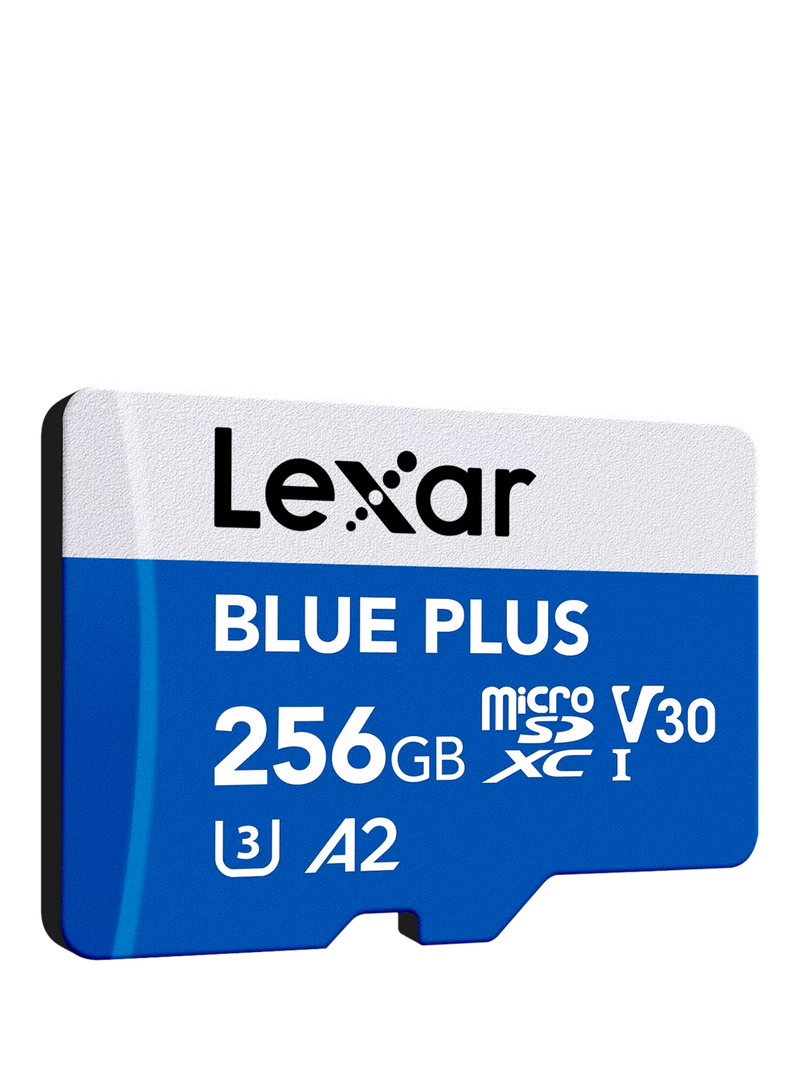 Lexar 256GB microSDXC card, imported from the UK