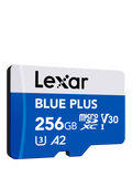 Lexar 256GB microSDXC card, imported from the UK