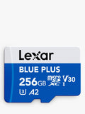 Lexar 256GB microSDXC card, imported from the UK