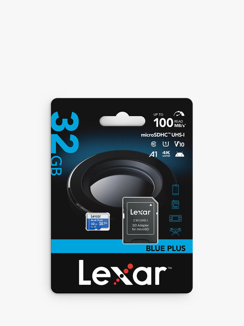 Lexar 32GB UHS-I MicroSDXC memory card - British product