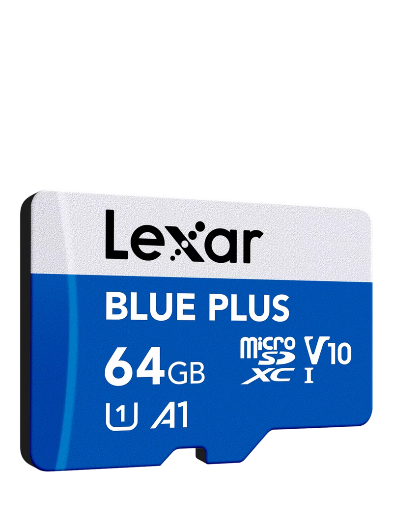 Lexar Blue Plus MicroSDXC card 64GB (British brand)