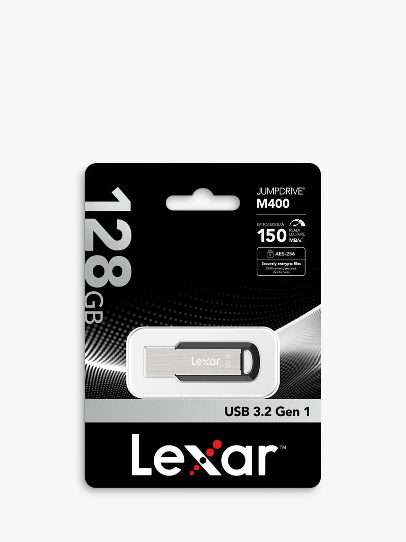 Lexar JumpDrive M400 128GB USB 3.2 flash drive, imported from the UK