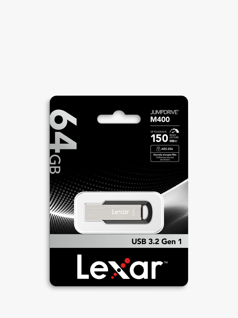 Lexar JumpDrive M400 64GB USB flash drive (British brand)
