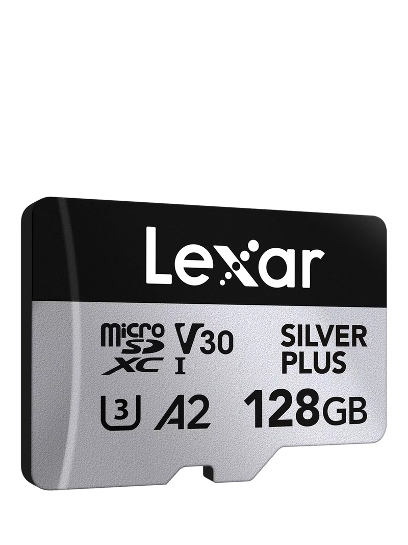 Lexar Silver Plus microSDXC memory card 128GB, UK version