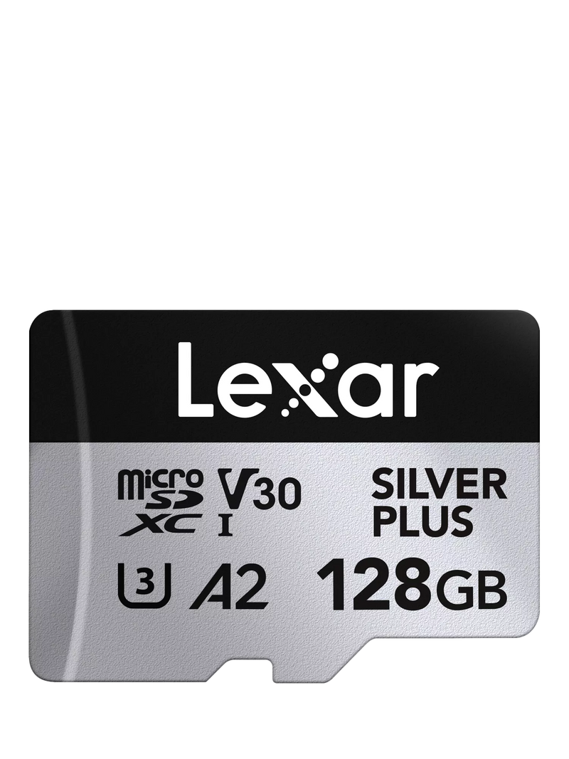Lexar Silver Plus microSDXC memory card 128GB, UK version