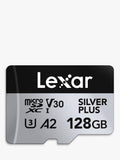 Lexar Silver Plus microSDXC memory card 128GB, UK version